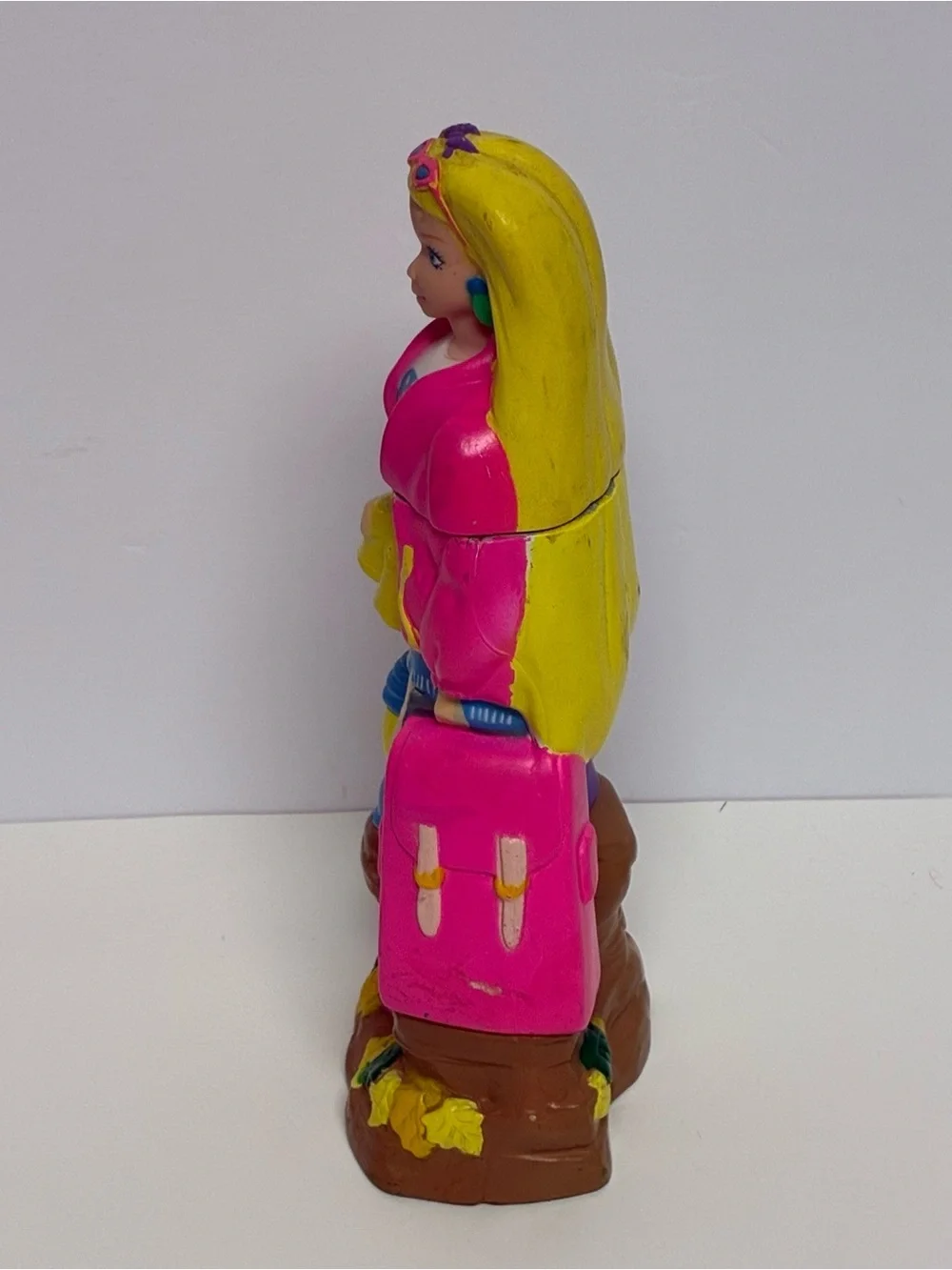 Barbie Camp Bottle Plastic Bubble Bath 9in Bottle (Empty) Mattel Vintage